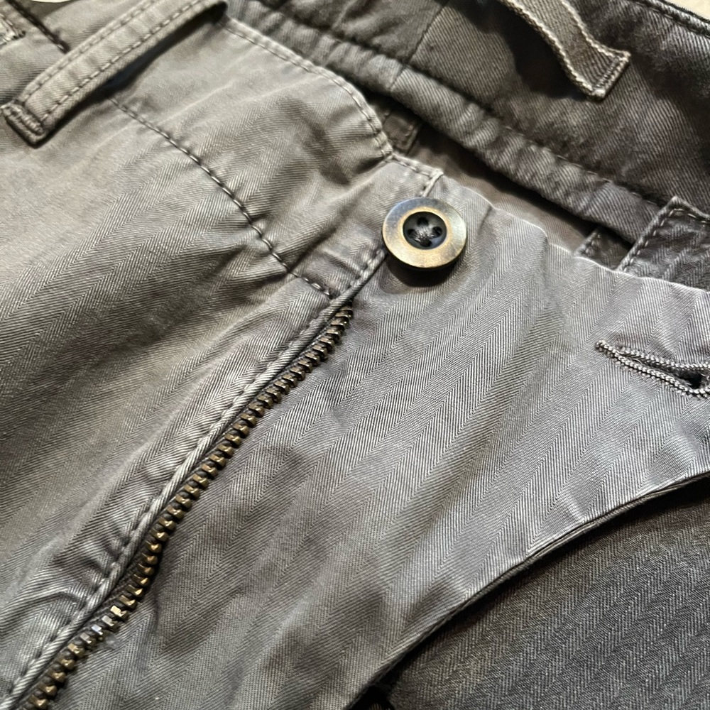 BNWT Incotex slow-wear men’s grey cotton khaki’s